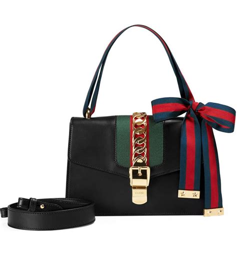 gucci sylvie small leather shoulder bag|gucci boston bag guccissima.